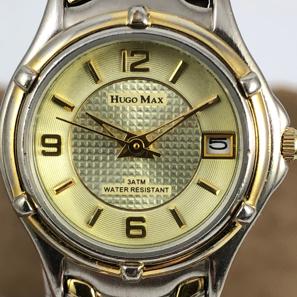 Vintage Hugo Maxx Euro Design 18 Kp2 Tone Watch